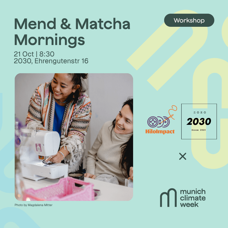 Circular Fashion & Textiles- Mend & Matcha Mornings