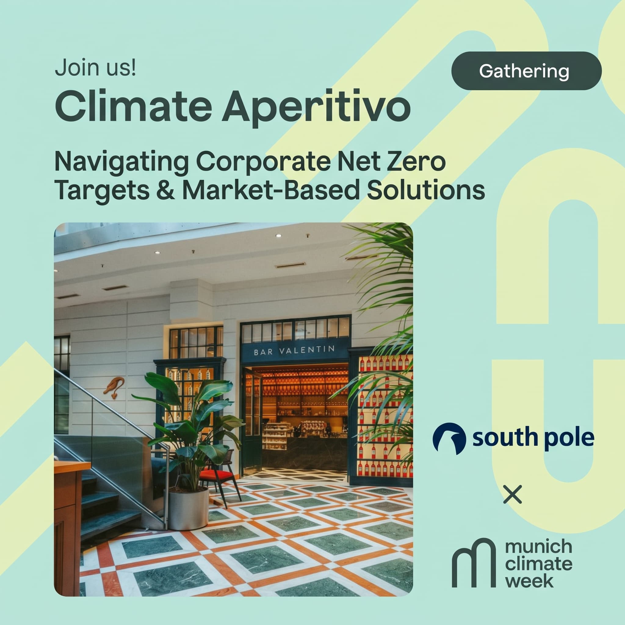 Climate Aperitivo for Sustainability Leaders: Navigating Corporate Net Zero Targets & Market-Based Solutions